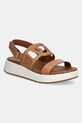Шкіряні сандалі Aldo ONUVIA платформа коричневий 13965197
