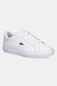 Lacoste sneakersy skórzane POWERCOURT tekstylny biały 49SFA0086