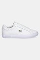 Lacoste sneakersy skórzane POWERCOURT 49SFA0086 biały SS25