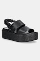 Blauer sandali OPAL finta pelle fiore nero S5OPAL04.RAF