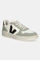 Veja sneakers VI0220500A V-10 LEATHER pelle fiore verde VI0220500A