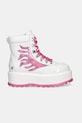 Koi Footwear botki Kawaii Helios Hologram Flame Boots KawaiiHeliosPink biały SS25