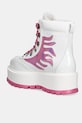 Obuwie Koi Footwear botki Kawaii Helios Hologram Flame Boots KawaiiHeliosPink biały