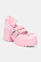 Salonarji Koi Footwear Miyako Lace Up Ballet Shoes Platforma roza ND41