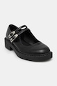 Koi Footwear pantof Vagar Safety Pin Tale Mary Janes imitatie de piele negru SWA.22