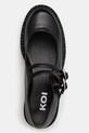 Koi Footwear półbuty Vagar Safety Pin Tale Mary Janes czarny SWA.22