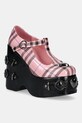 Koi Footwear pumps Sweet Apathy Plaid Wedge Mary Janes coturn roz SweetApathy