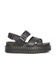 Шкіряні сандалі Dr. Martens Voss II платформа чорний DM31558001