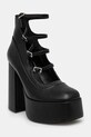 Lodičky Koi Footwear GURREN BLACK STRAPPY PLATFORM HEELS platforma čierna DBP17