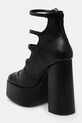 Obuv Lodičky Koi Footwear GURREN BLACK STRAPPY PLATFORM HEELS DBP17 čierna