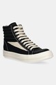 Кеды Rick Owens Vintage High Sneaks плоская чёрный DS01E3810.CVSLVS
