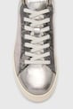Δερμάτινα αθλητικά παπούτσια AllSaints Shana Metallic Sneaker W104FB ασημί