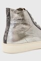 AllSaints bőr sneaker Tana Metallic High Top ezüst W118FB.SLV