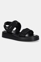 Dkny sandale Owyn platformă negru K1514238.BLK