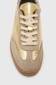 AllSaints sneakersy skórzane Thelma Metallic Sneaker W072FB złoty