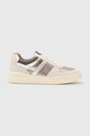 Кожаные кроссовки AllSaints Vix Suede Sneaker замш бежевый W125FB.WHTMET