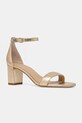 Kožené sandále Lauren Ralph Lauren Logan stĺpikový zlatá 802935562004.040