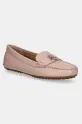 Lauren Ralph Lauren mokasyny skórzane Barnsbury płaski różowy 802942768013.650