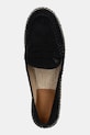 Lauren Ralph Lauren espadrile din piele intoarsa Luize Loafer negru 802953958003.001