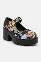 Koi Footwear czółenka TIRA MARY 
JANES ‘FLORAL 
EDITION’ słupek czarny ND68.Floral