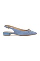 Geox velúr balerina D GISELDA15 nyitott sarok kék D55YUE.00021.C4003