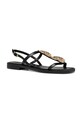 Geox sandale de piele D MADDALUSIAC D55YMF.0001J.C9999 negru SS25