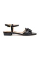 Geox sandały skórzane D NEW ERAKLIA 15 płaski czarny D5580D.000TU.C9999