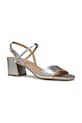 Geox sandale de piele D NEW ERAKLIA 50 D45RNB.000KY.C1007 argintiu SS25