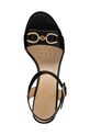 Kožené sandály Geox D WALK PLEASURE 85S D55B6A.000TU.C9999 černá