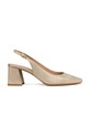 Geox pantofi de piele D GISELDA calcai expus aur D45VCC.000MA.C2012