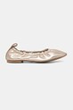 Pepe Jeans ballerine in pelle POPPY LOGO PLS10429 oro SS25