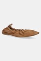 Pepe Jeans baleriny zamszowe POPPY BASIC brązowy PLS10430