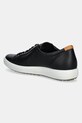 Obuwie Ecco sneakersy skórzane Soft 7 Shoe Lace Up 430003.01001 czarny