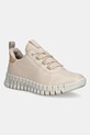 Δερμάτινα αθλητικά παπούτσια Ecco Gruuv Sneaker Lea φλατ μπεζ 218203.60720