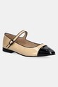 Jeffrey Campbell baleriny skórzane CURVET skóra lakierowana beżowy JCD.205.15.01