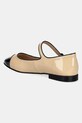 Obuwie Jeffrey Campbell baleriny skórzane CURVET JCD.205.15.01 beżowy