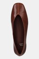 Шкіряні балетки Jeffrey Campbell Fathom коричневий JC.1528.1.7