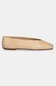 Jeffrey Campbell balerini de piele Fathom JC.1528.1.11 bej ZS25