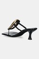 Încălțăminte Jeffrey Campbell slapi de piele Linq-Up JC.1131.2.1 negru