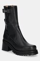 Gležnjače GANNI Feminine Buckle Platform Boot bez tople podstave crna S2784