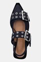 Балетки GANNI Feminine Buckle Ballerina Denim тёмно-синий S2797