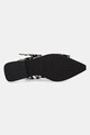 Балетки GANNI Feminine Buckle Ballerina Satin Print S2947 коричневый