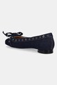 Παπούτσια Μπαλαρίνες GANNI Eyelets Bow Ballerina Denim S2756 σκούρο μπλε