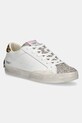 Crime London sneakers din piele DISTRESSED plată alb 20007PP7