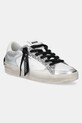 Crime London sneakersy skórzane SK8 DELUXE skóra zamszowa srebrny 26102PP5