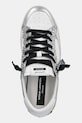 Kožené tenisky Crime London SK8 DELUXE strieborná 26102PP5