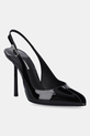 Lodičky Le Silla Chanel Clivage viac ako 8 cm čierna 5305D090BXPPKAB001