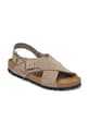 Birkenstock sandale din piele întoarsă Tulum SFB 1029834 maro SS25