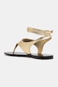 Boty Kožené sandály Twinset 251TGT170.12384 zlatá