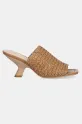 Twinset sandały 251TGT054.00497 brązowy SS25